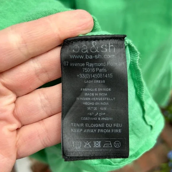 BA&SH Joyce Ruffled Cotton Midi  Dress, size M - Picture 15 of 16